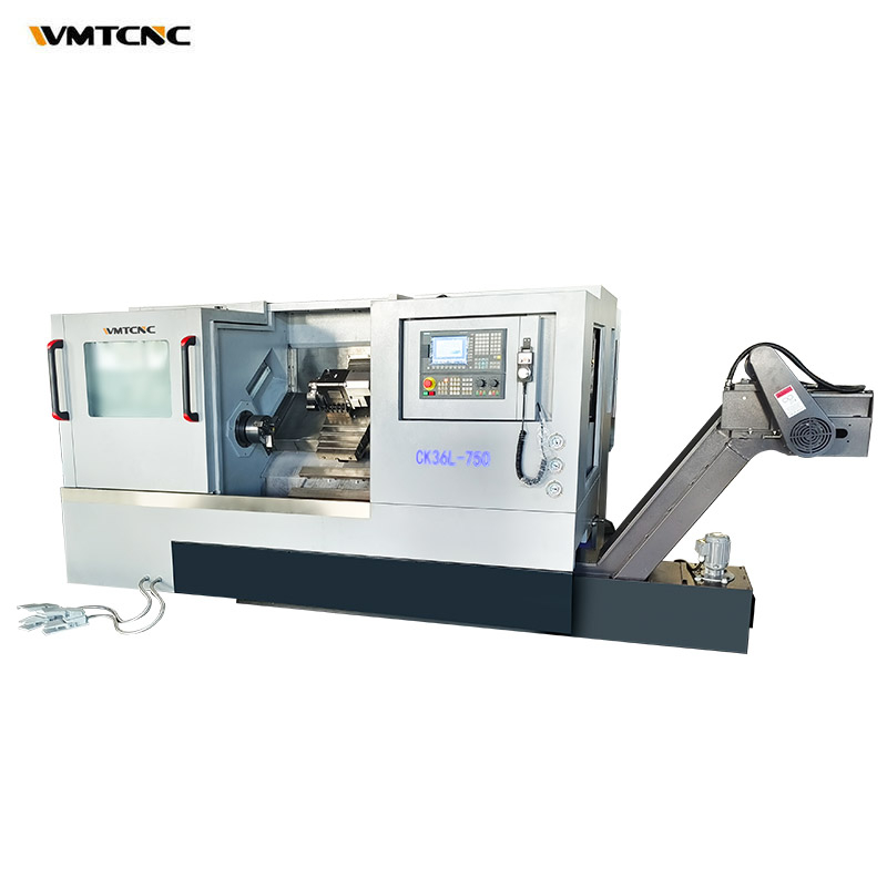 WMTCNC Automatic Lathe Machine Slant Bed CK36Lx750 Metal Large Slant ...